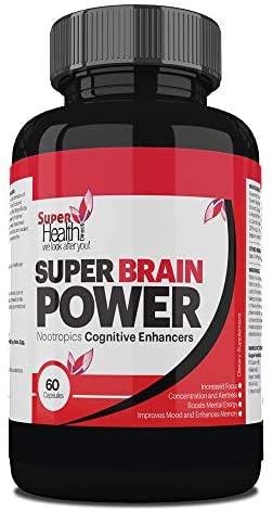 PTSD Relief ** Super Brain Power ** | Stress Relief Tablets | Works for PTSD - Chronic Fatigue Syndrome | Chronic Pain Syndrome | Natural Anxiety & Stress Relief Capsules | 60 Capsules - Super Health Store