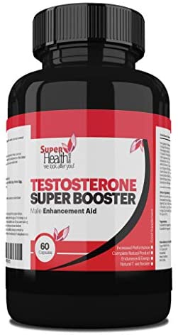 Testosterone Booster for Men *** Natural Testosterone Supplement for Men and Women to Increase Muscle Strength & Power | Reduction in Fatigue | Super Male Power - Super Health Store
