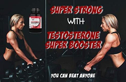 Testosterone Booster for Men *** Natural Testosterone Supplement for Men and Women to Increase Muscle Strength & Power | Reduction in Fatigue | Super Male Power - Super Health Store