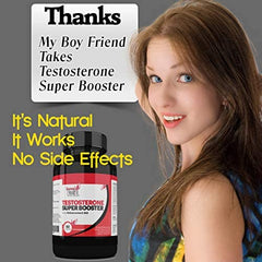 Testosterone Booster for Men *** Natural Testosterone Supplement for Men and Women to Increase Muscle Strength & Power | Reduction in Fatigue | Super Male Power - Super Health Store