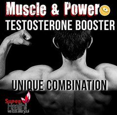 Testosterone Booster for Men *** Natural Testosterone Supplement for Men and Women to Increase Muscle Strength & Power | Reduction in Fatigue | Super Male Power - Super Health Store