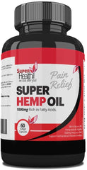 Super Hemp Oil Pain Relief Anti-inflammatory Soft Gel Capsule High Strength 1000 mg Protects Heart, Lowers Cholesterol - Super Health Store