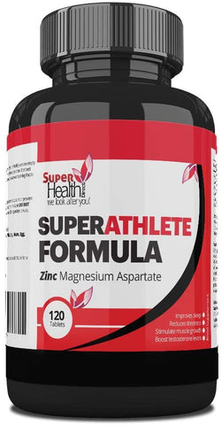 Super Athlete ZMA Zinc Magnesium B6 Power Performance for Athletes and Sportsman or Women - Super Health Store