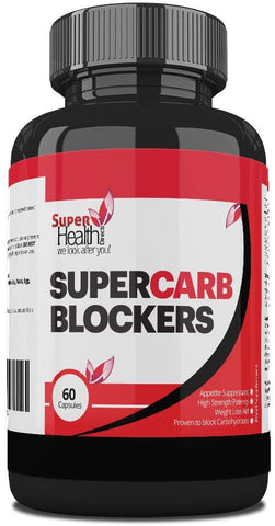 Super carb Blocker Weight Loss Management | Pure White Kidney Bean Extract Supplement | Blocks Fat and Intercepts Starch to Support Breakdown of Carbs | - Super Health Store