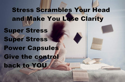 Stress Relief Supplement *** Anxiety Relief Capsules *** Works for Chronic Stress -Family and Work Stress | Stress Relief for Adults | Natural Stress Relief | Chronic Pain Relief l - Super Health Store
