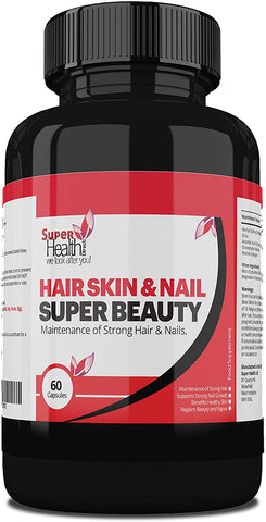 Hair Nail and Skin Vitamins ** Biotin Hair Growth Supplement ** Hair Loss Supplement and DHT Blocker - Super Health Store